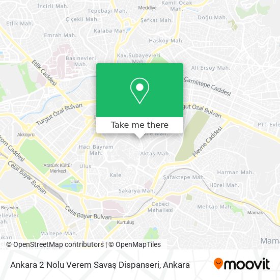 Ankara 2 Nolu Verem Savaş Dispanseri map