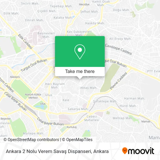 Ankara 2 Nolu Verem Savaş Dispanseri map