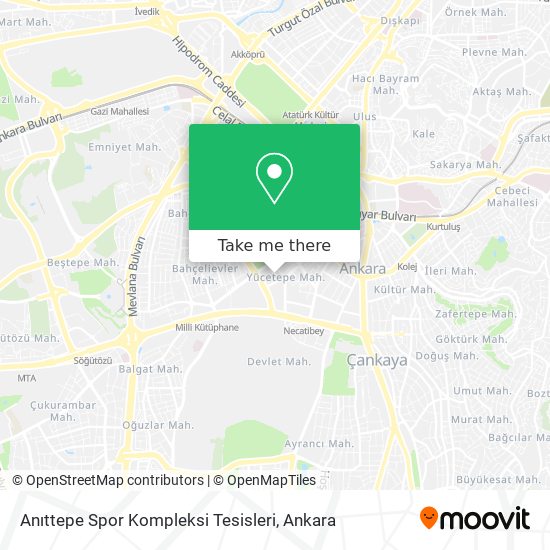 Anıttepe Spor Kompleksi Tesisleri map