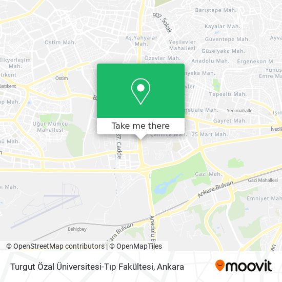 Turgut Özal Üniversitesi-Tıp Fakültesi map