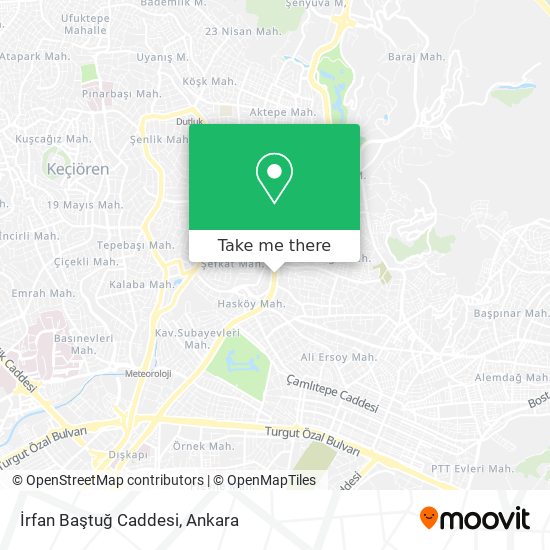 İrfan Baştuğ Caddesi map