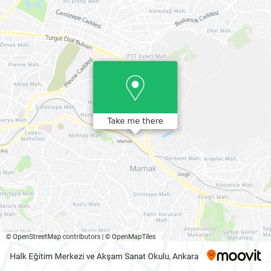 Halk Eğitim Merkezi ve Akşam Sanat Okulu map