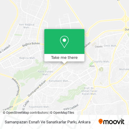 Samanpazarı Esnafı Ve Sanatkarlar Parkı map