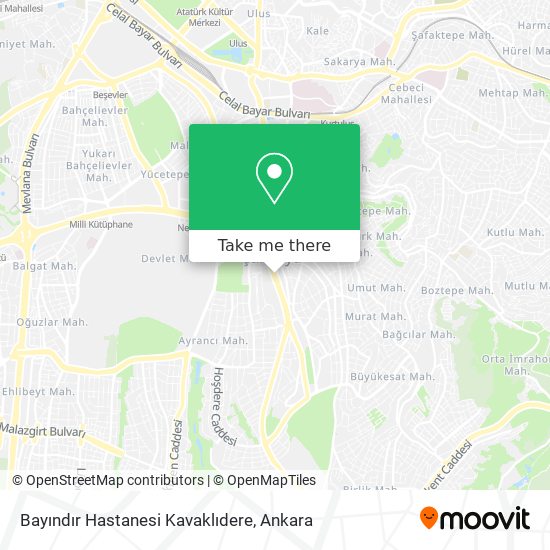 Bayındır Hastanesi Kavaklıdere map
