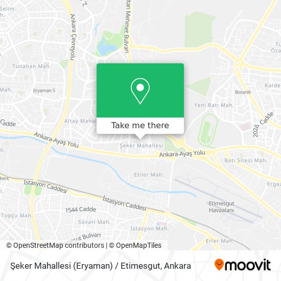 Şeker Mahallesi (Eryaman) / Etimesgut map