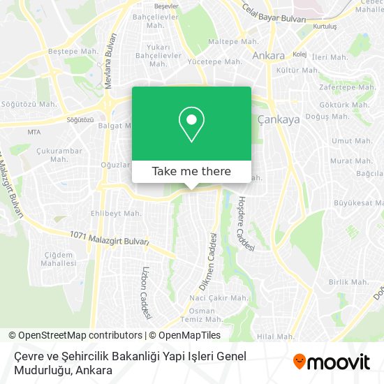 Çevre ve Şehircilik Bakanliği Yapi Işleri Genel Mudurluğu map