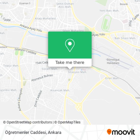 Öğretmenler Caddesi map