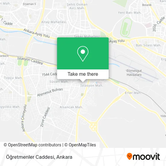 Öğretmenler Caddesi map