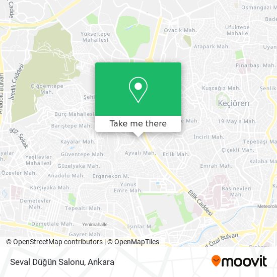 Seval Düğün Salonu map