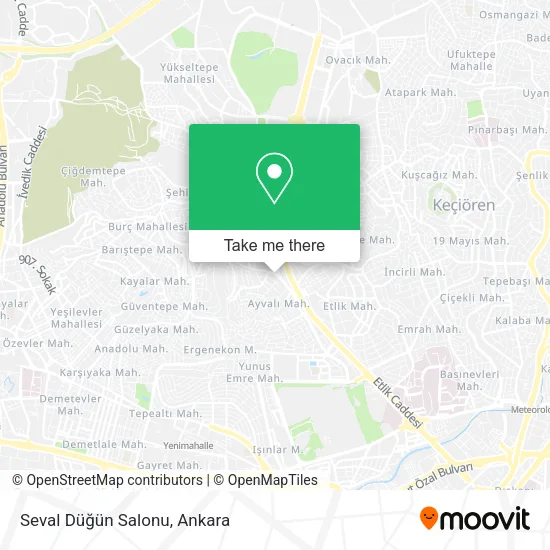 Seval Düğün Salonu map