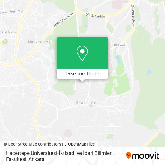 Hacettepe Üniversitesi-İktisadi ve İdari Bilimler Fakültesi map