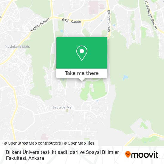Bilkent Üniversitesi-İktisadi İdari ve Sosyal Bilimler Fakültesi map