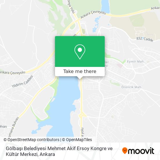 Gölbaşı Belediyesi Mehmet Akif Ersoy Kongre ve Kültür Merkezi map