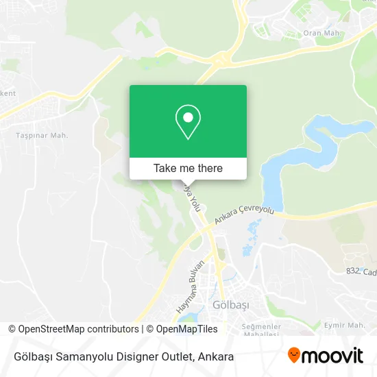 Gölbaşı Samanyolu Disigner Outlet map