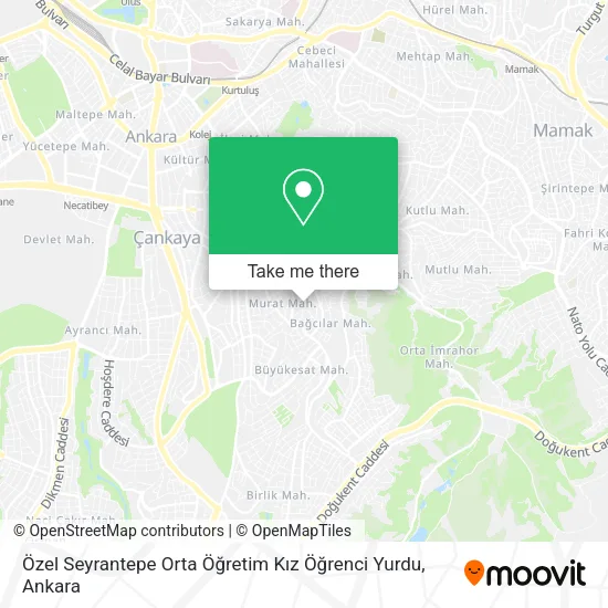 Özel Seyrantepe Orta Öğretim Kız Öğrenci Yurdu map