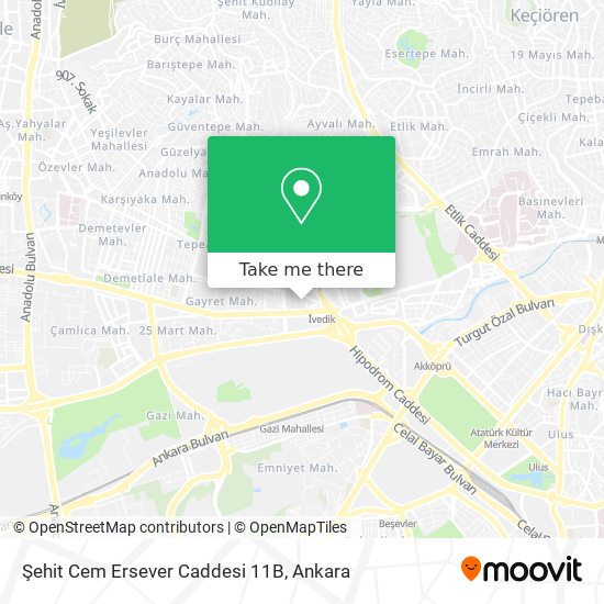 Şehit Cem Ersever Caddesi 11B map