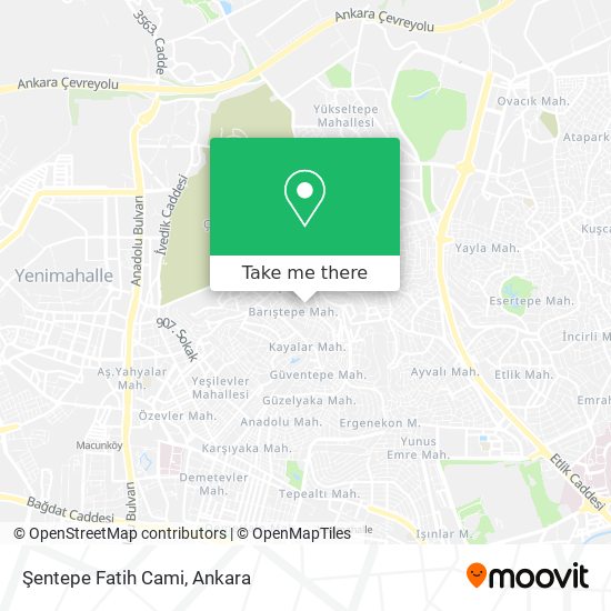 Şentepe Fatih Cami map