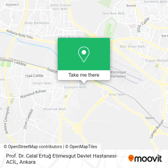 Prof. Dr. Celal Ertuğ Etimesgut Devlet Hastanesi-ACİL map