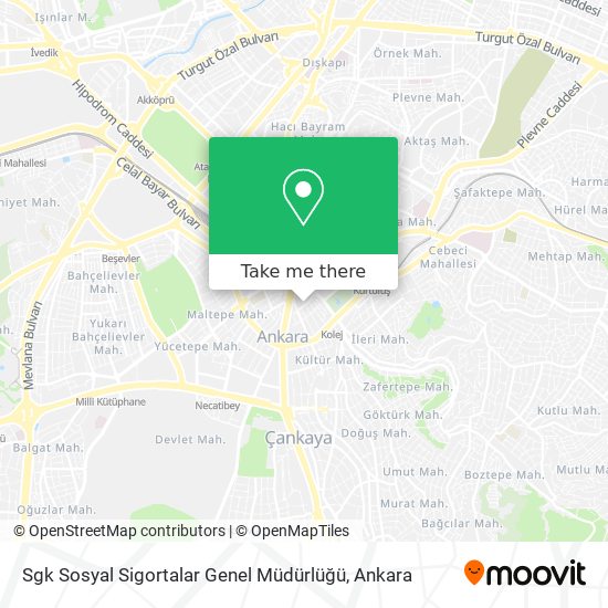 Sgk Sosyal Sigortalar Genel Müdürlüğü map