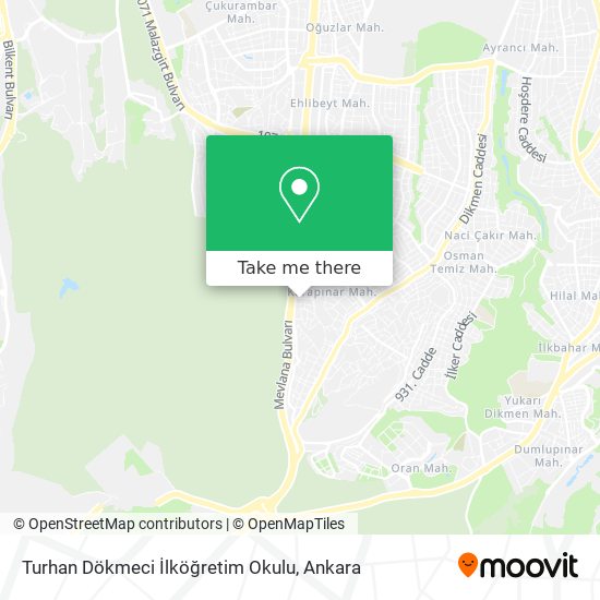 Turhan Dökmeci İlköğretim Okulu map