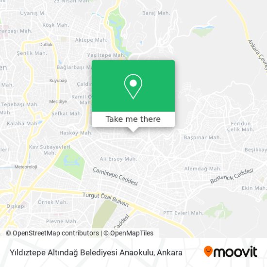 Yıldıztepe Altındağ Belediyesi Anaokulu map