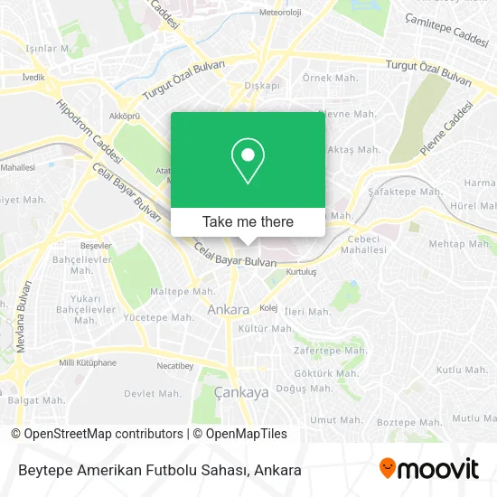 Beytepe Amerikan Futbolu Sahası map