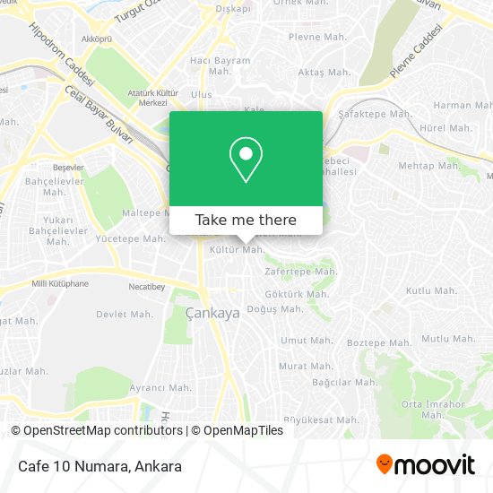 Cafe 10 Numara map