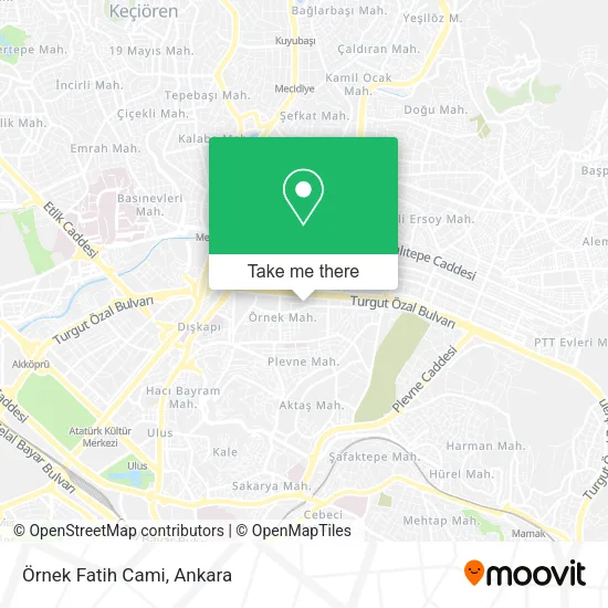Örnek Fatih Cami map