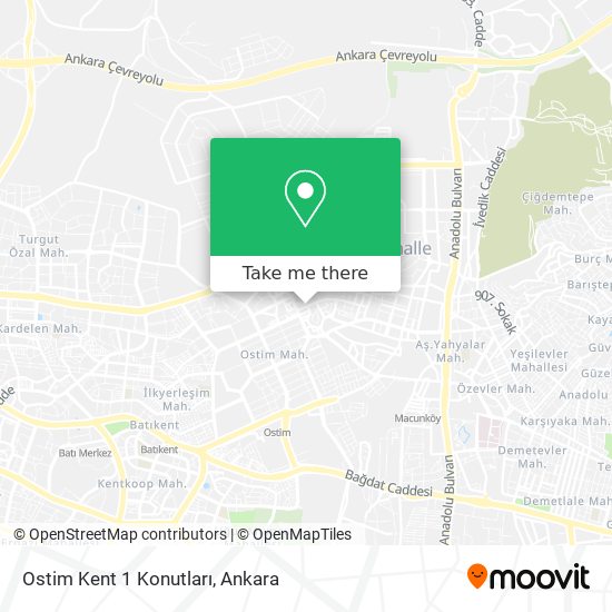 Ostim Kent 1 Konutları map