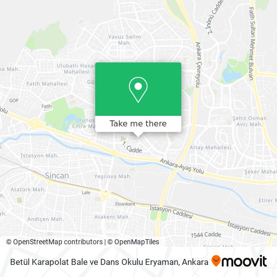 Betül Karapolat Bale ve Dans Okulu Eryaman map