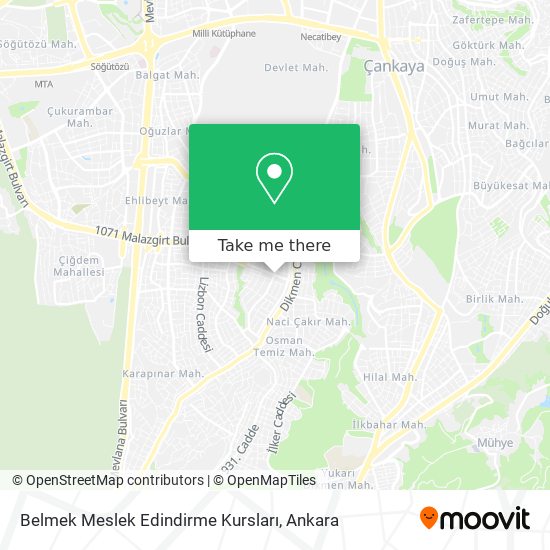 Belmek Meslek Edindirme Kursları map