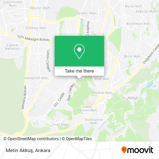 Metin Akkuş map
