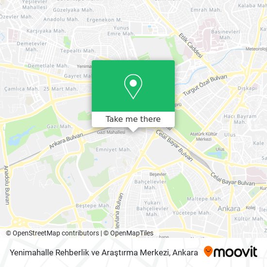 Yenimahalle Rehberlik ve Araştırma Merkezi map