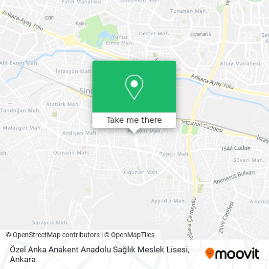 Özel Anka Anakent Anadolu Sağlık Meslek Lisesi map