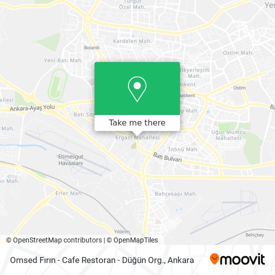 Omsed Fırın - Cafe Restoran - Düğün Org. map