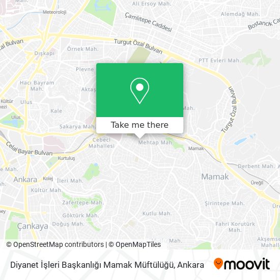 Diyanet İşleri Başkanlığı Mamak Müftülüğü map