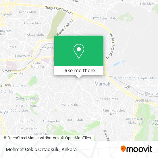 Mehmet Çekiç Ortaokulu map