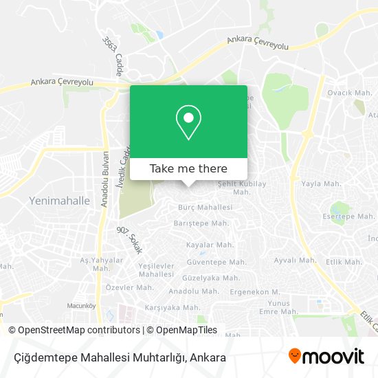 Çiğdemtepe Mahallesi Muhtarlığı map