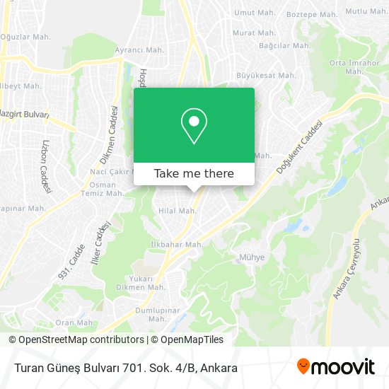 Turan Güneş Bulvarı 701. Sok. 4 / B map