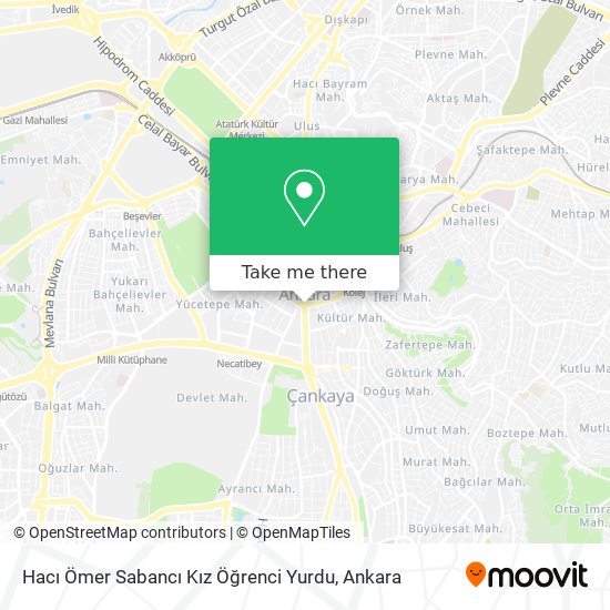 Hacı Ömer Sabancı Kız Öğrenci Yurdu map