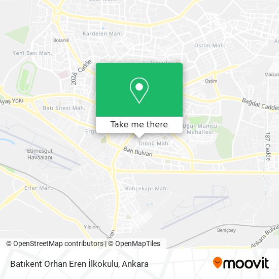 Batıkent Orhan Eren İlkokulu map