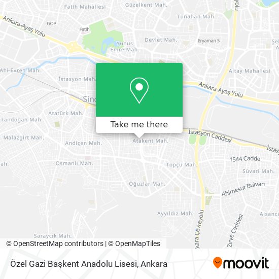 Özel Gazi Başkent Anadolu Lisesi map