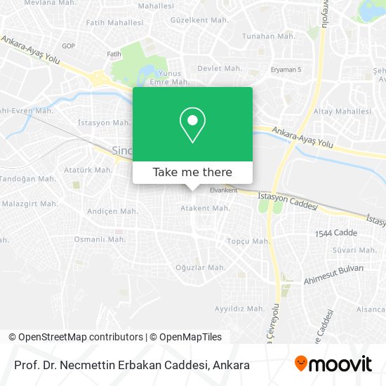 Prof. Dr. Necmettin Erbakan Caddesi map