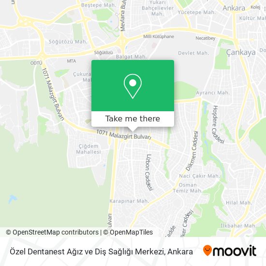 Özel Dentanest Ağız ve Diş Sağlığı Merkezi map