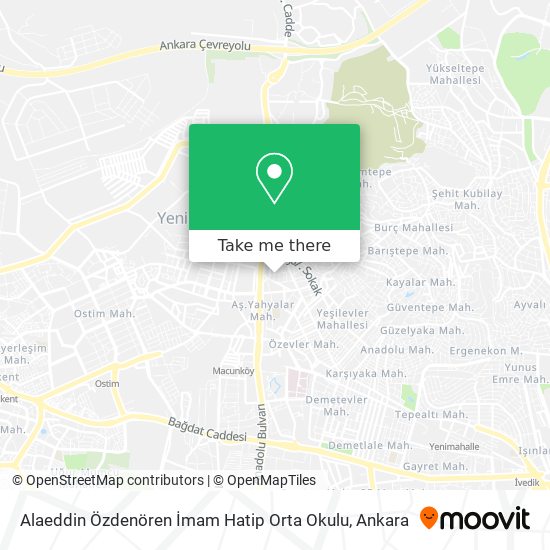 Alaeddin Özdenören İmam Hatip Orta Okulu map
