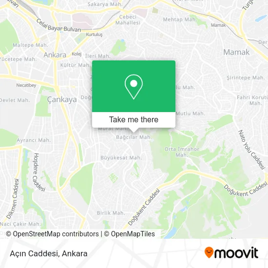 Açın Caddesi map