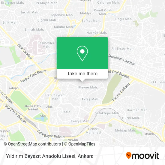 Yıldırım Beyazıt Anadolu Lisesi map