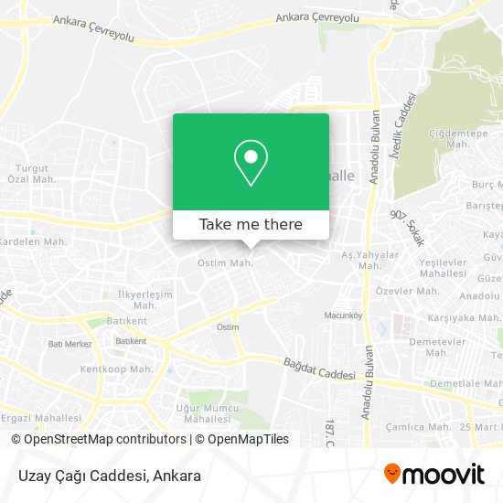 Uzay Çağı Caddesi map