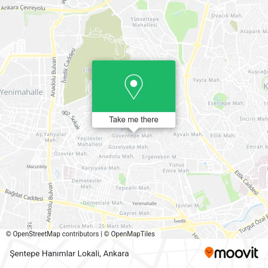 Şentepe Hanımlar Lokali map