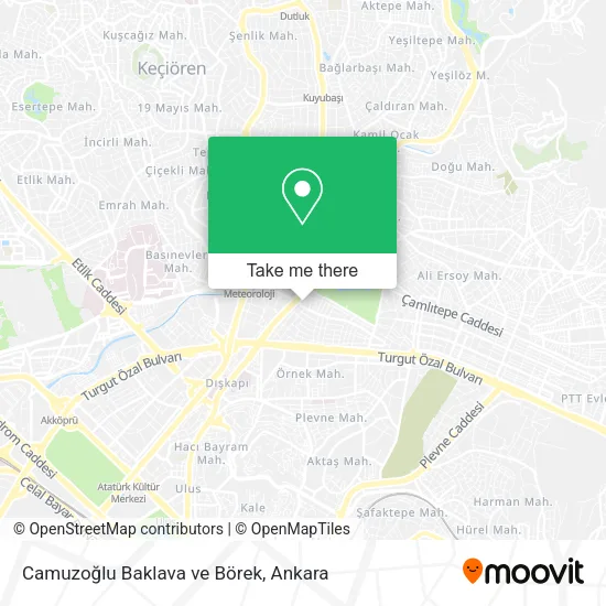 Camuzoğlu Baklava ve Börek map